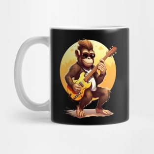 Monkey Playing Guitar Mug